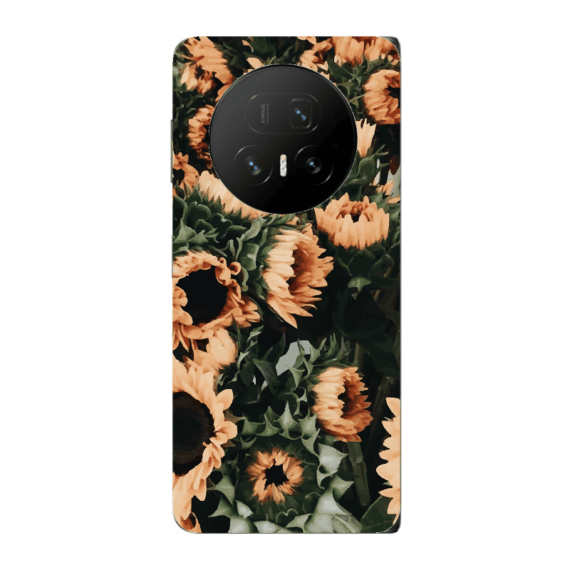Honor Magic V5 Sunflowers Transparent Silicone TPU Θήκη